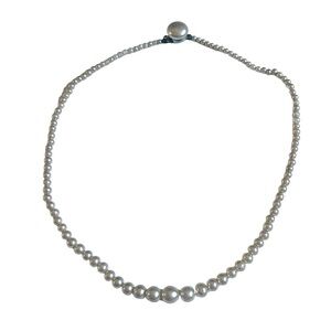 Vintage Faux Pearl Chocker Necklace